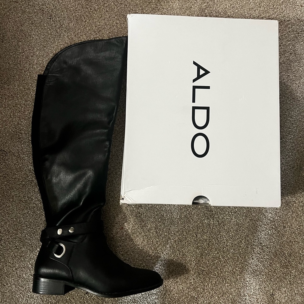 Aldo Black Boots, New In Box